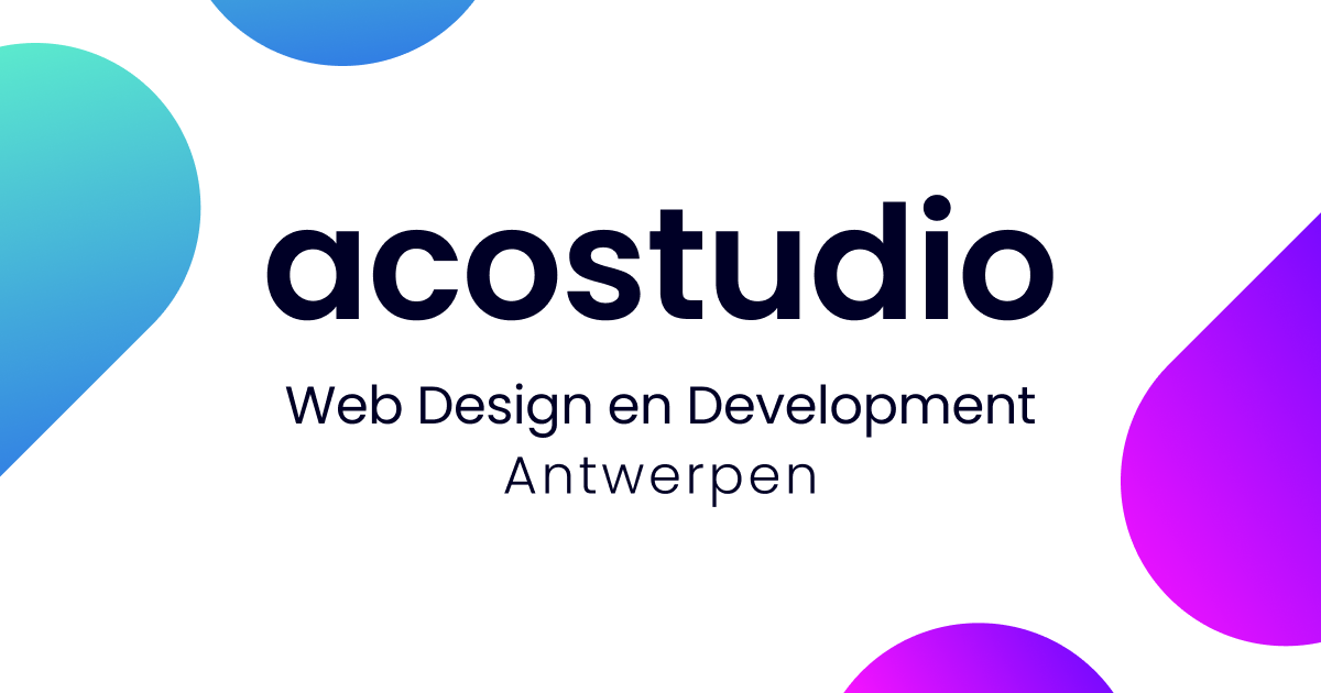 ACO Studio Webdesign User Interfaces In Antwerpen